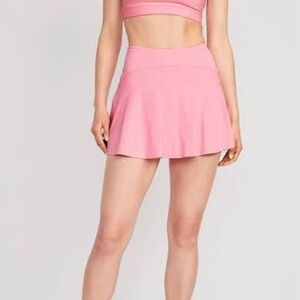 Old Navy High-Waisted PowerSoft Mini Skort Anemone Pink S Tall